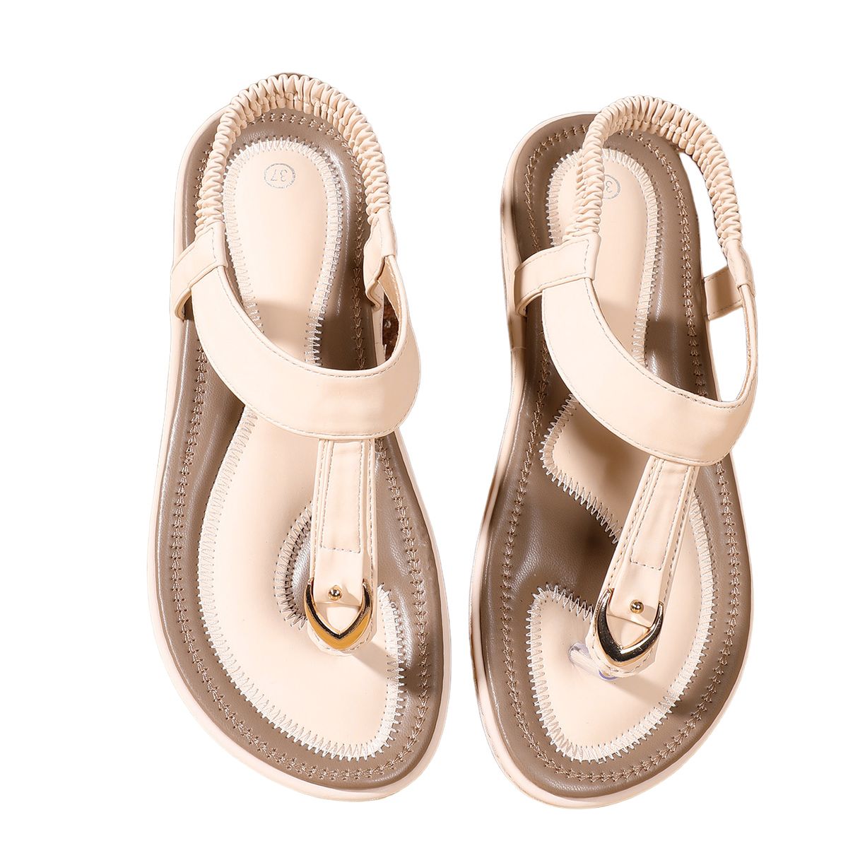 BLWOENS - Zapatos Sandalias de verano para mujeres Zapatilla - Blanco