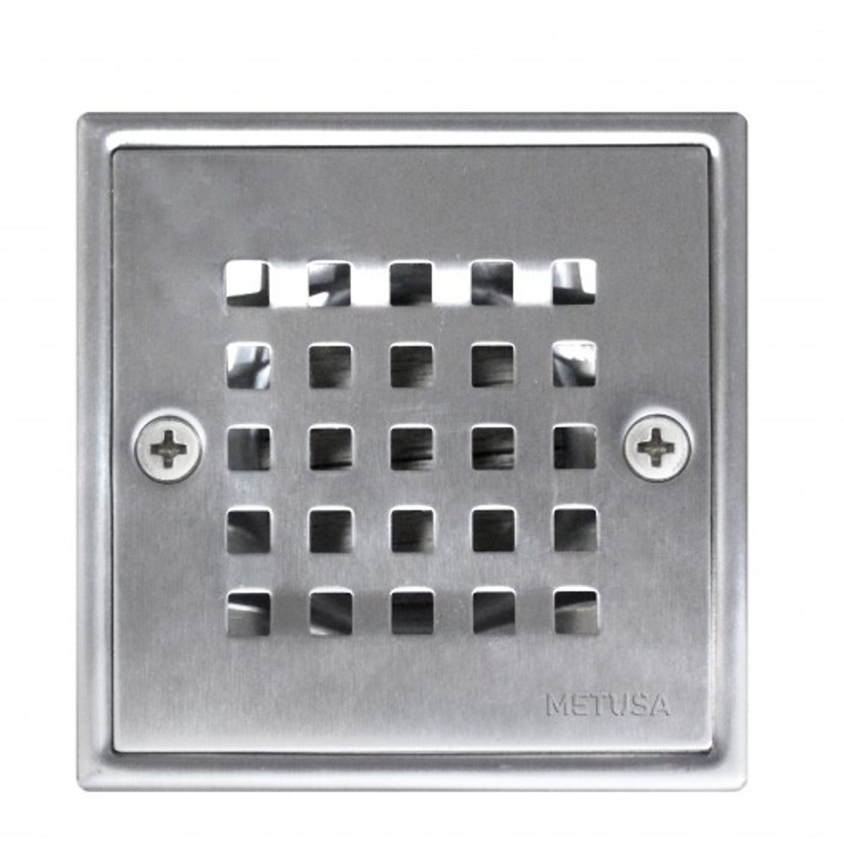 METUSA - Sumidero 4” Cuadrado en Acero Inoxidable