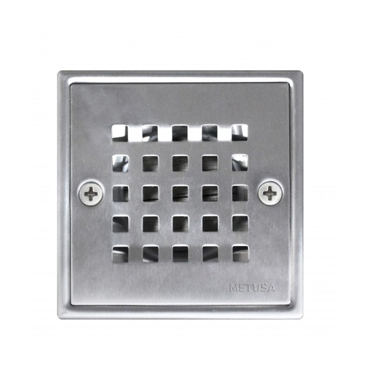 METUSA - Sumidero 4” Cuadrado en Acero Inoxidable
