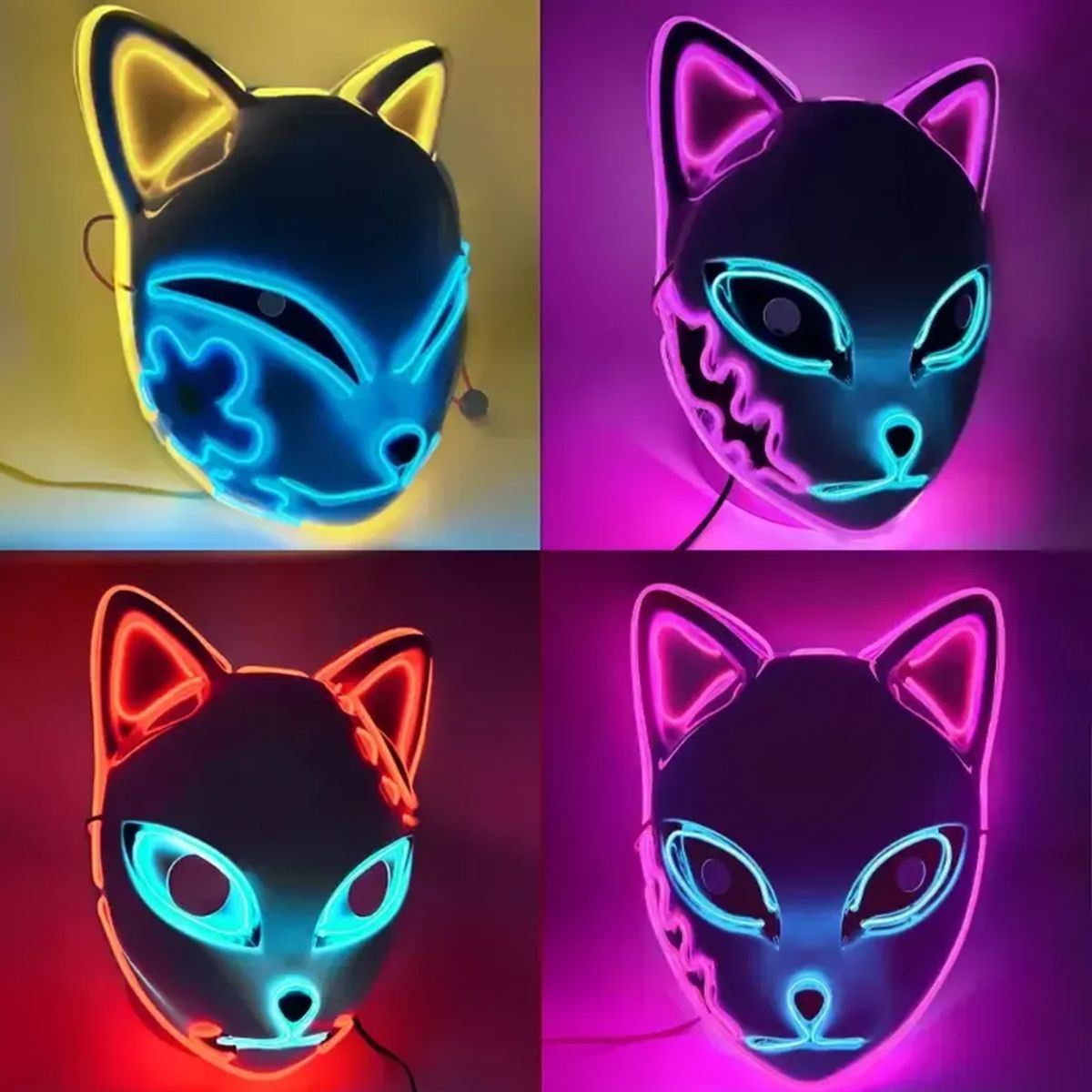 GENERICO - Máscara para Halloween Máscara de Gato