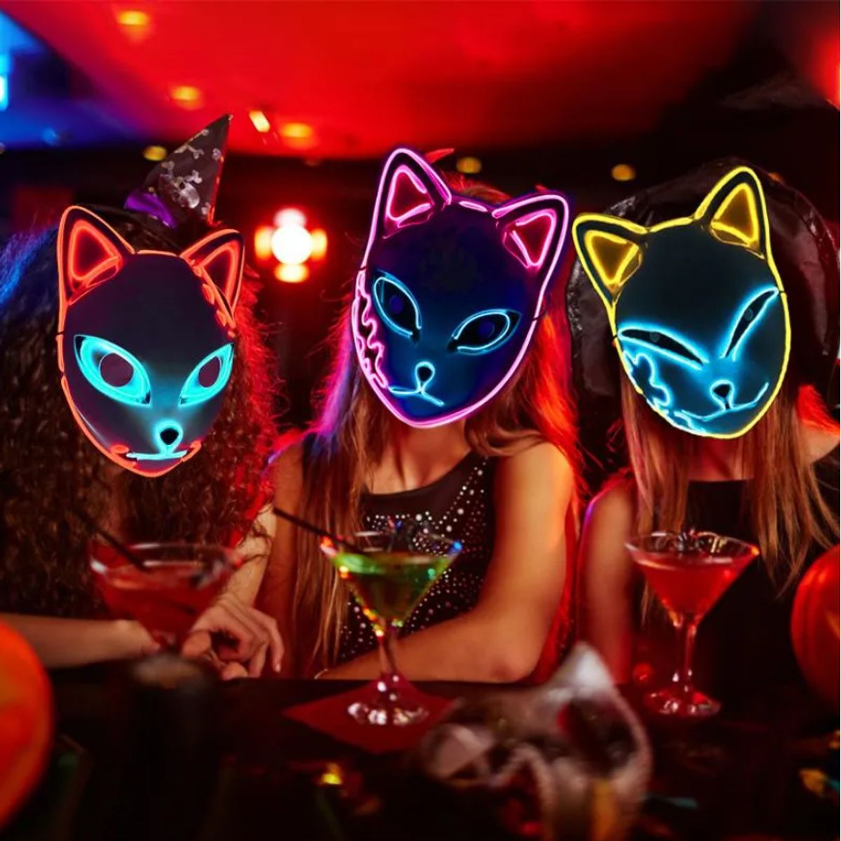 GENERICO - Máscara para Halloween Máscara de Gato