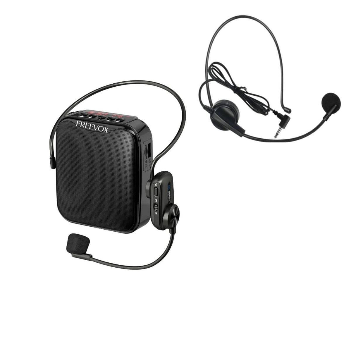 FREEVOX - Mini Amplificador FREEVOX F-713 Micrófono Inalámbrico