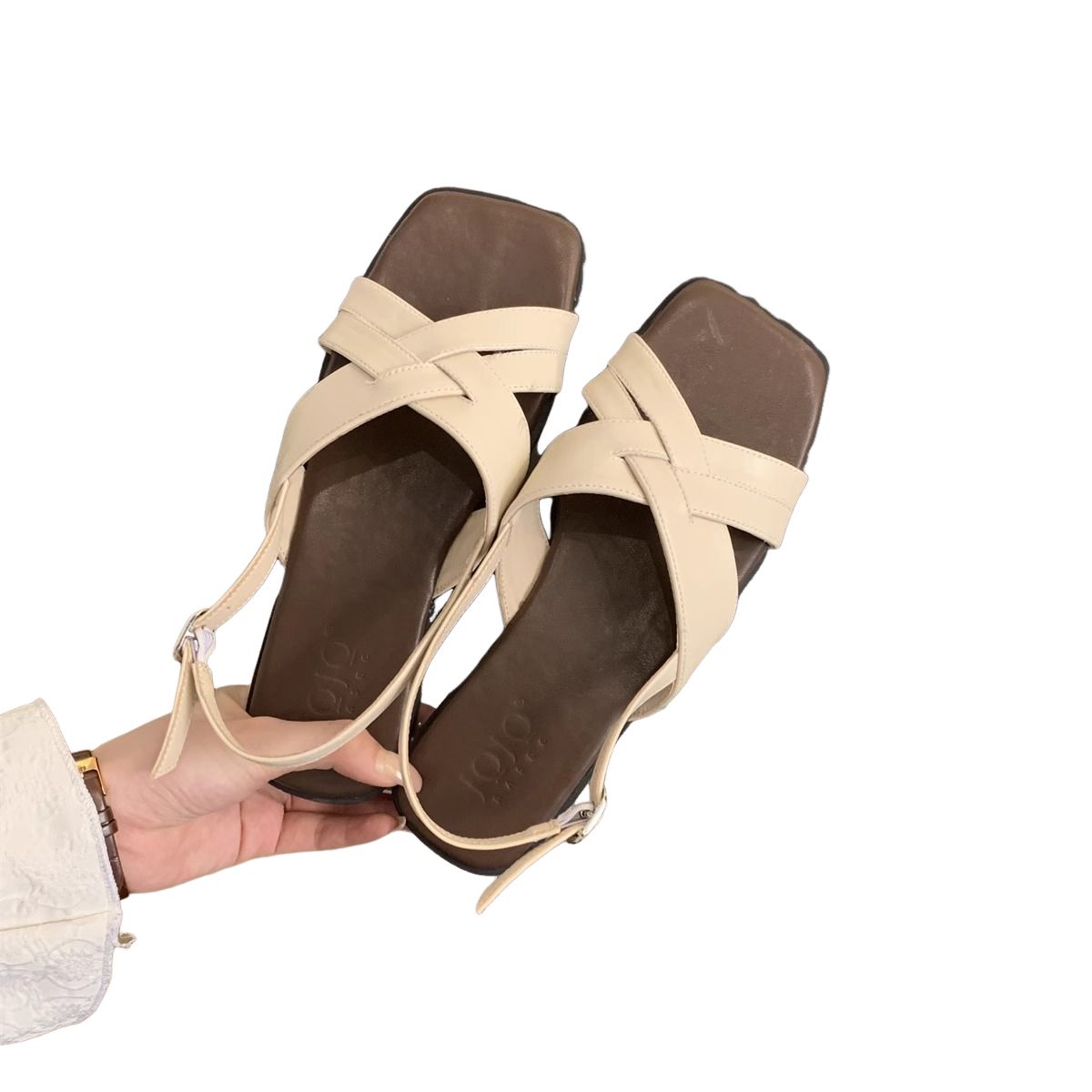 BLWOENS - Zapatos Sandalias de verano para mujeres Zapatilla - Blanco