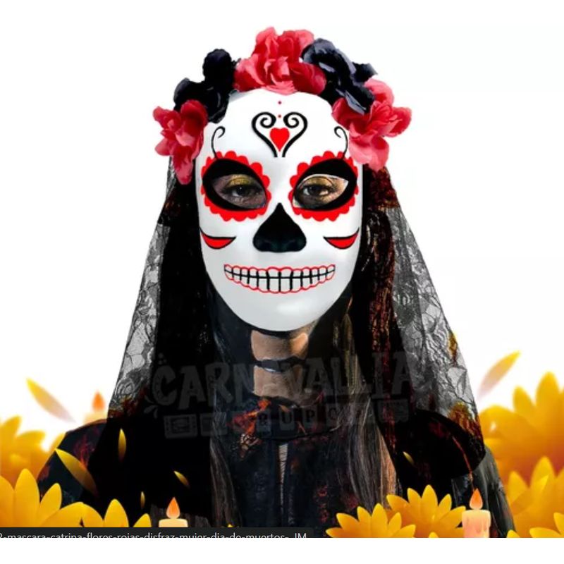 GENERICO - Máscara La Catrina - Halloween