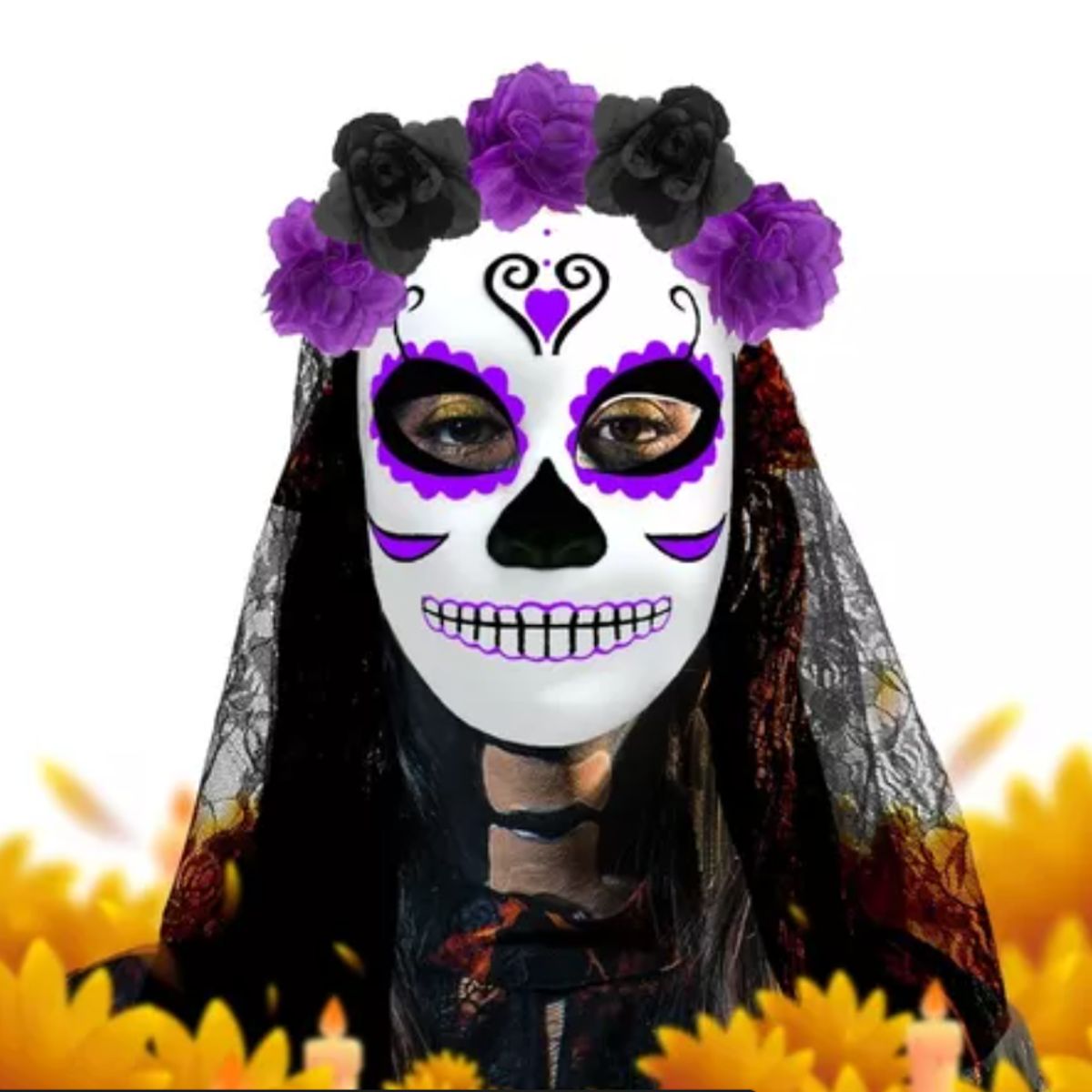 GENERICO - Máscara La Catrina - Halloween