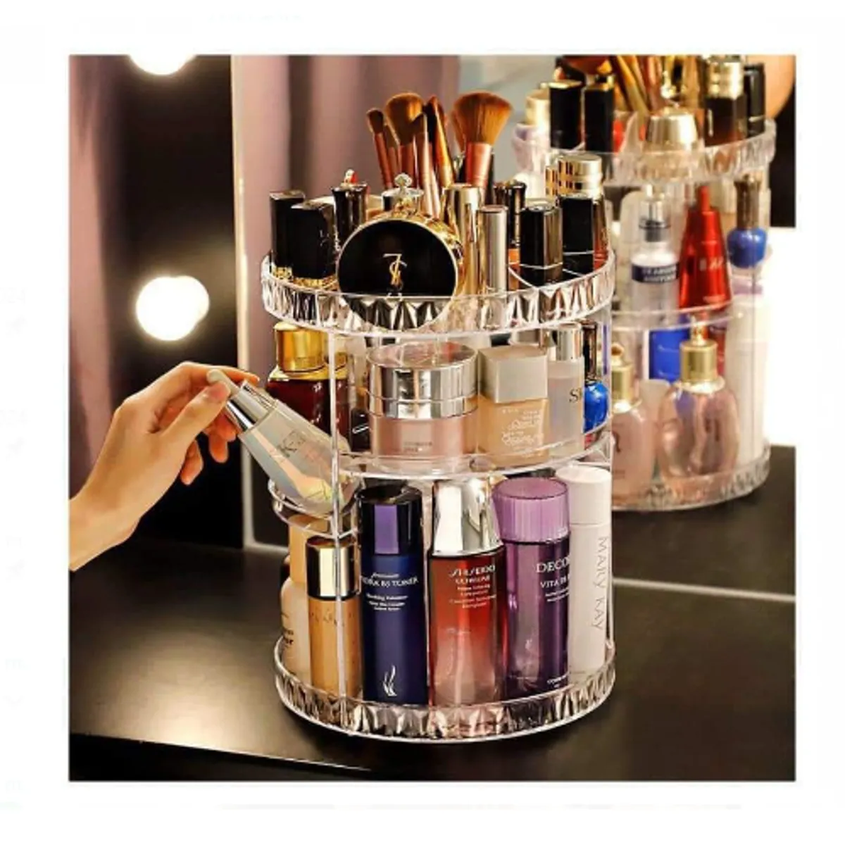 GENERICO - ORGANIZADOR DE MAQUILLAJE GIRATORIO