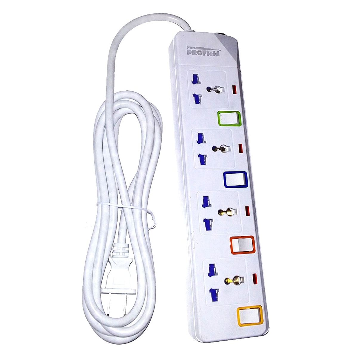 GENERICO - Extensión Supresor de picos - 4 salidas independientes - PROFIELD