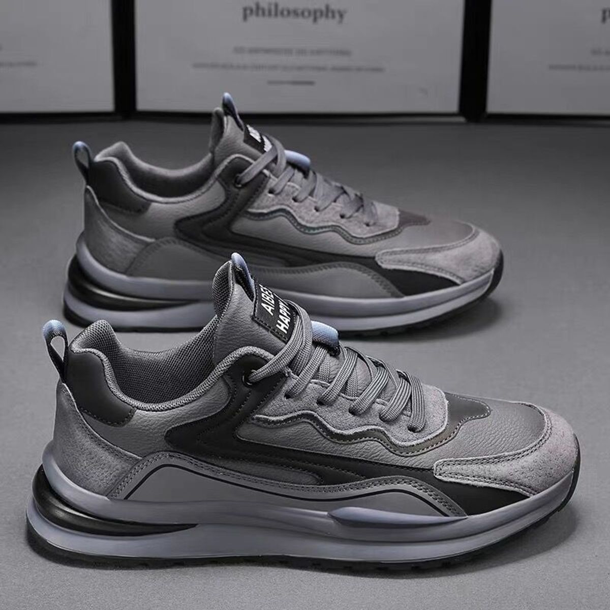 BLWOENS - Zapatos deportivas para hombres Zapatillas - Gris