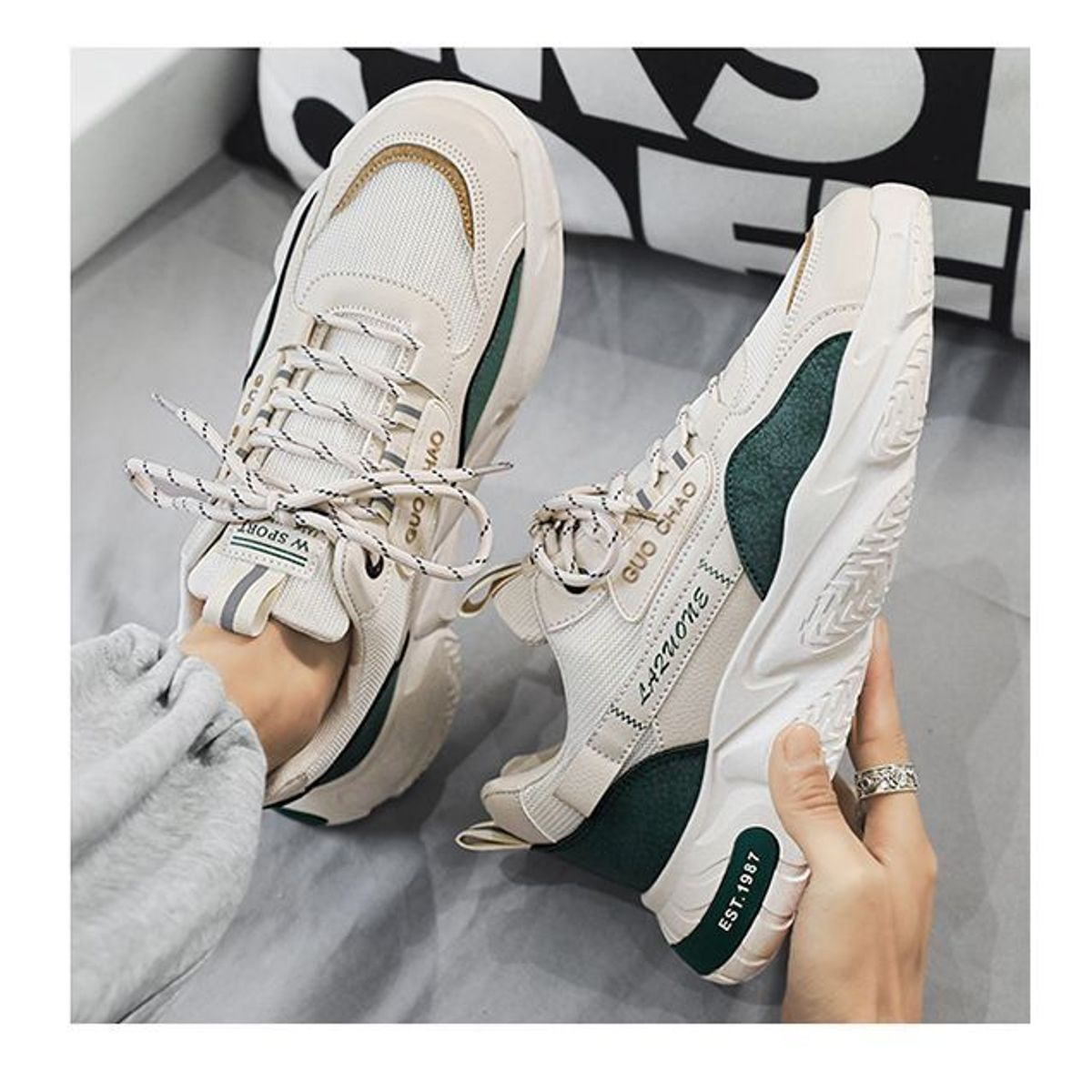 BLWOENS - Zapatos deportivas para hombres Zapatillas - Blanco