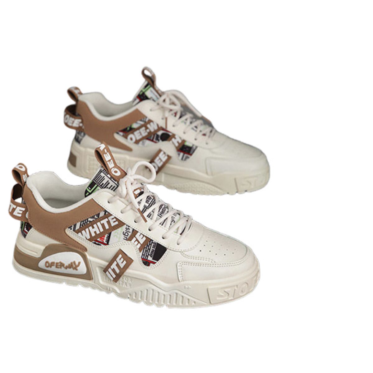 BLWOENS - Zapatos deportivas para hombres Zapatillas - Marrón