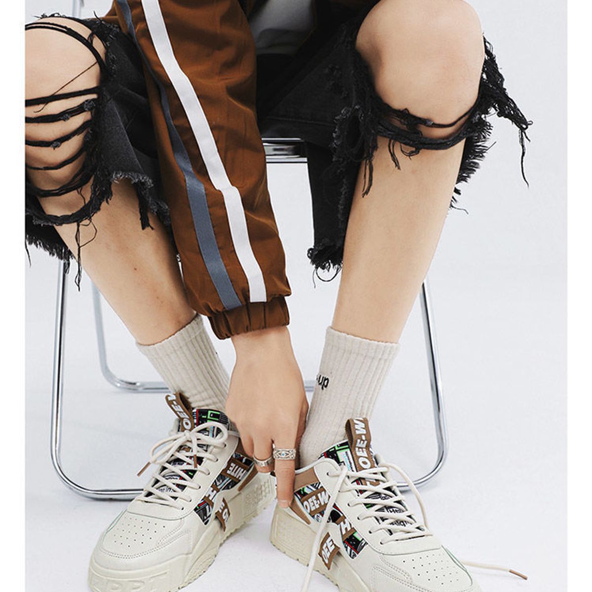 BLWOENS - Zapatos deportivas para hombres Zapatillas - Marrón