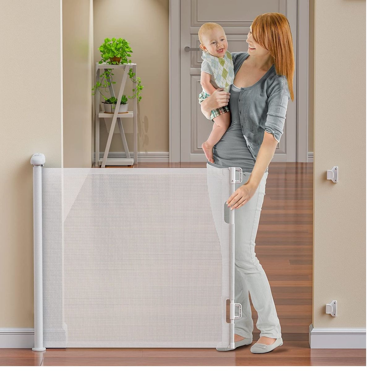 OEM - Puerta de Seguridad extensible de 0 a 140 cm para Bebes