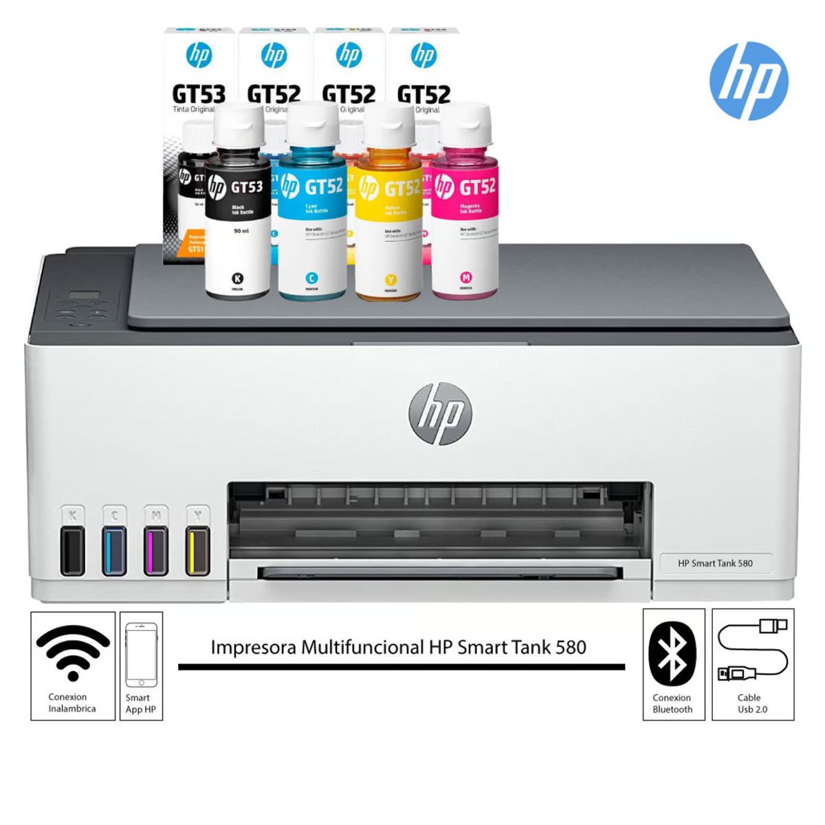 HP - IMPRESORA MULTIFUNCIONAL HP SMART TANK 580 WIRELESS