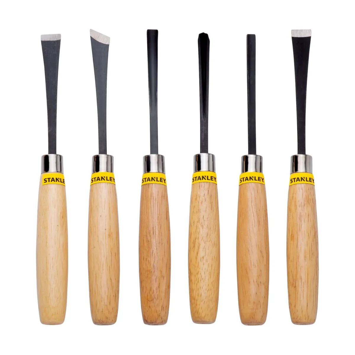 STANLEY - Formones para tallar Juego de 6 Gubias STANLEY