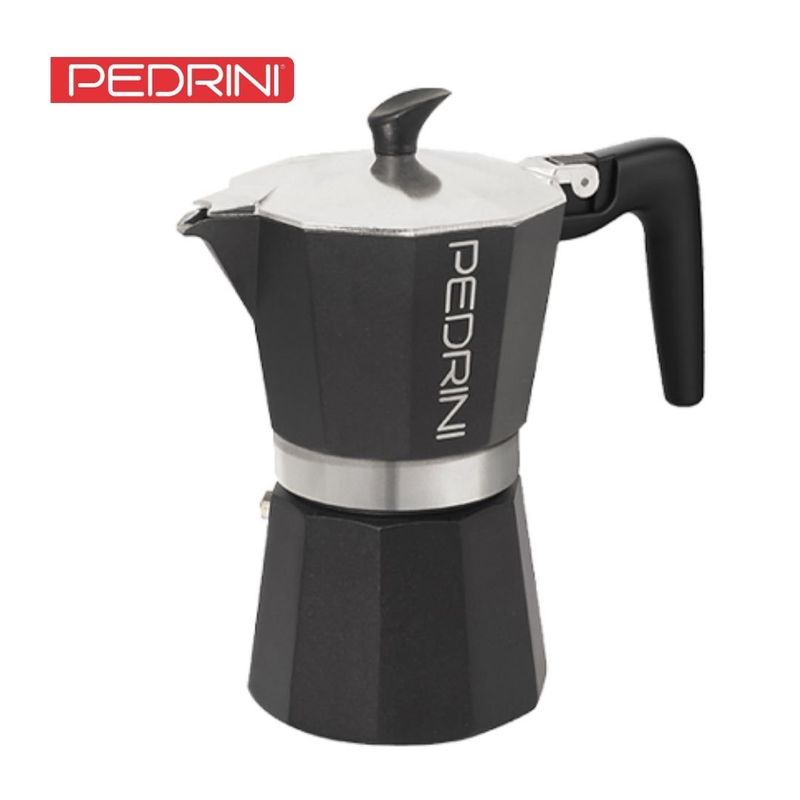 PEDRINI - Cafetera moka italiana Aroma Nero x 6tz PEDRINI