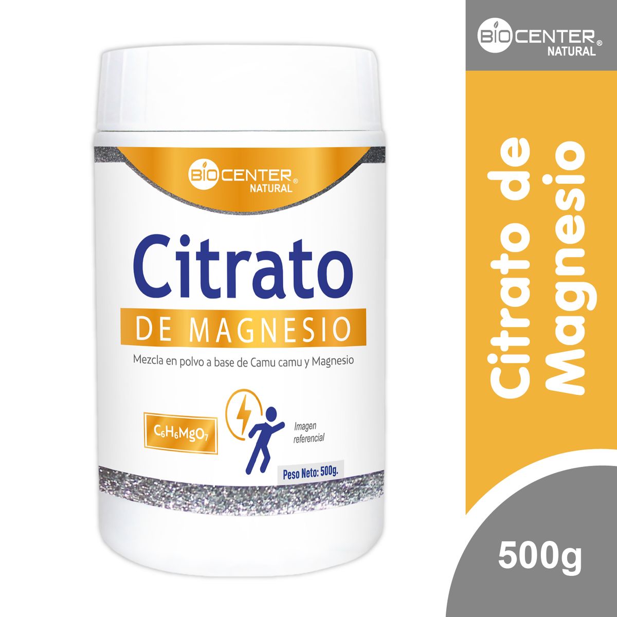 BIOCENTER NATURAL - Citrato de Magnesio x 500 g - Biocenter Natural