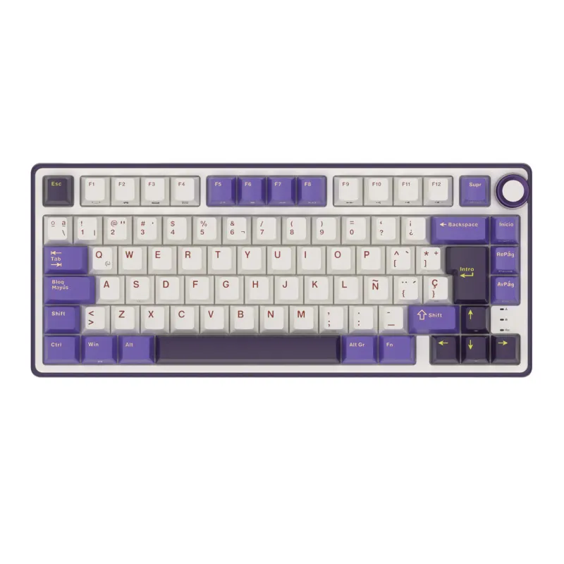 ROYAL KLUDGE - Teclado Mecánico Español Rk Royal Kludge R75 Blackberry Silver switch