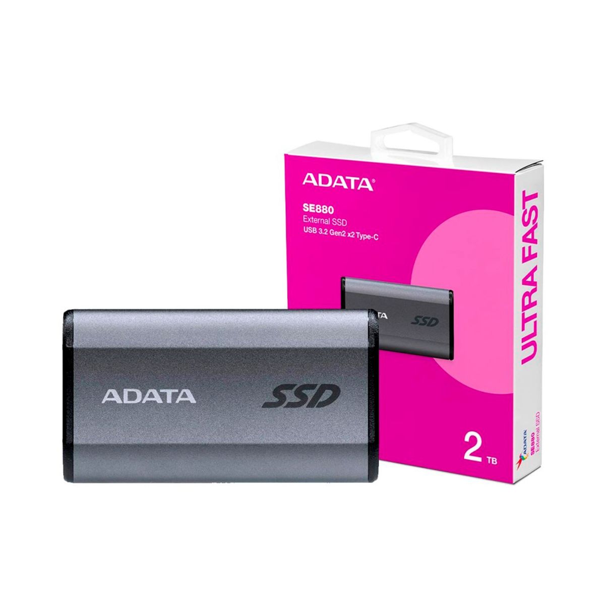 ADATA - SSD EXTERNO ADATA SE880 2TB 2.5" USB3.2 NEGRO P/N: AELI-SE880-2TCGY