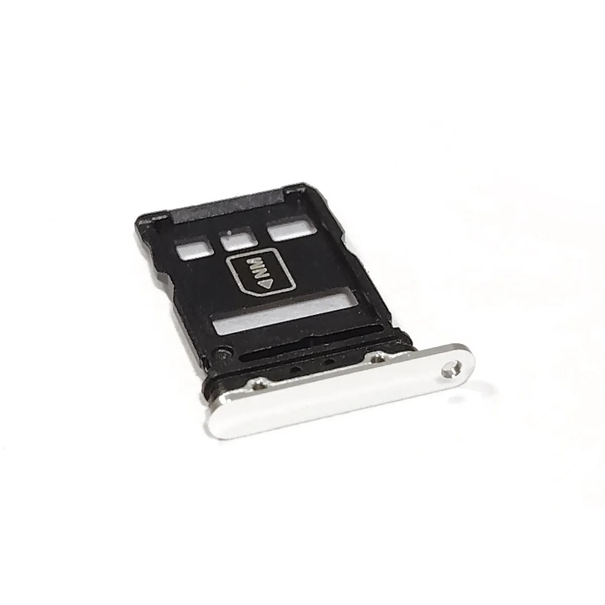 GENERICO - Repuesto Bandeja SIM HUAWEI P50 PRO - DUAL SIM BLANCO PLATEADO