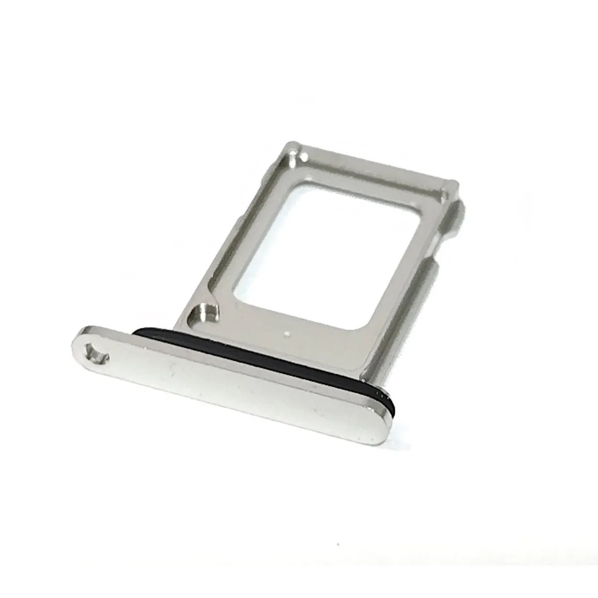 GENERICO - Repuesto Bandeja SIM IPHONE 15 PRO MAX - DUAL SIM BLANCO PLATEADO