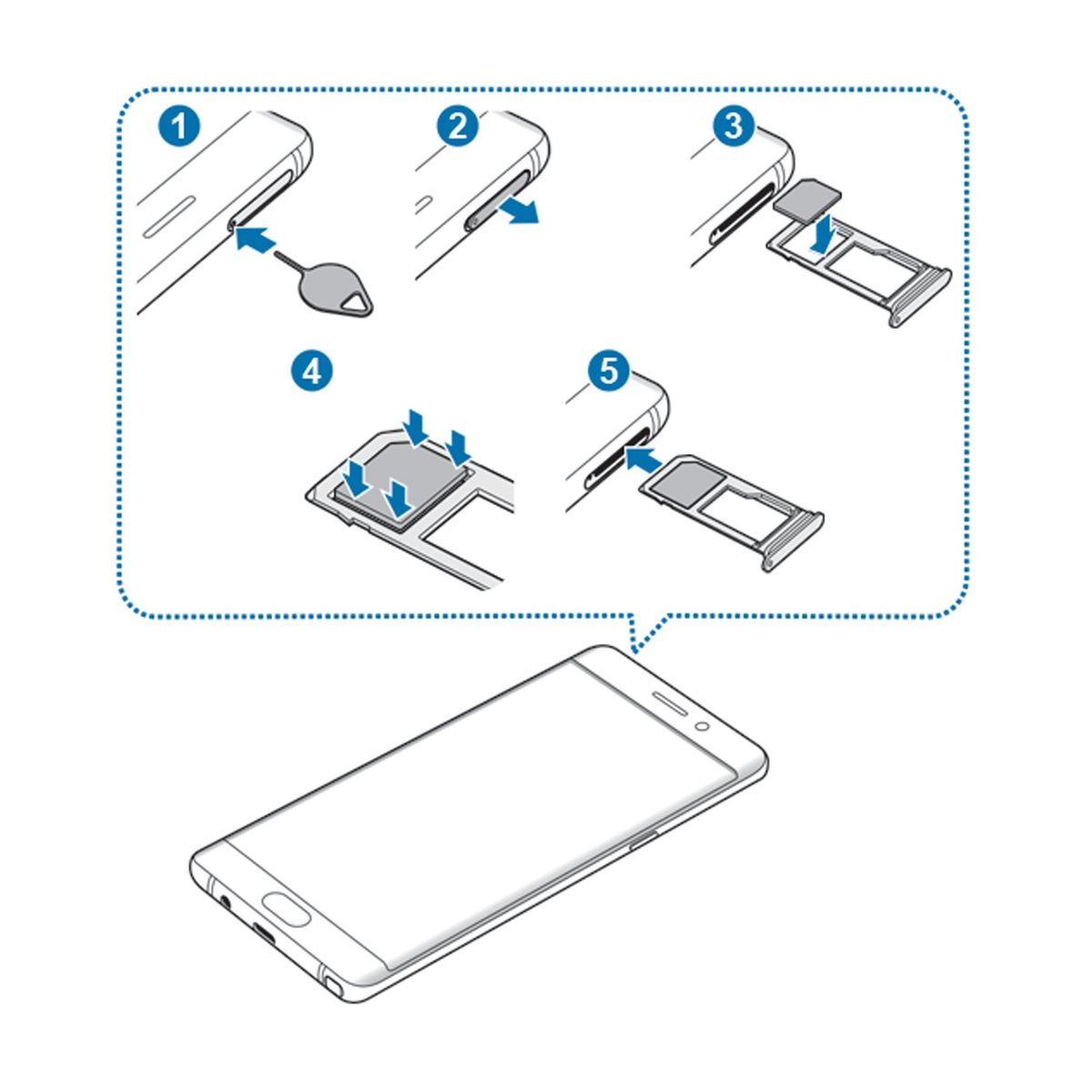 GENERICO - Repuesto Bandeja SIM XIAOMI REDMI NOTE 13 4G - DUAL SIM AZUL