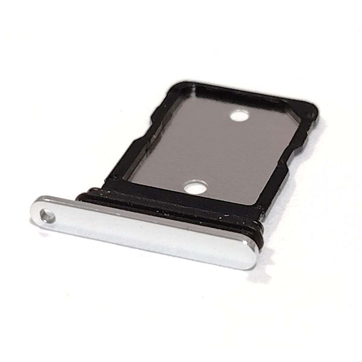 GENERICO - Repuesto Bandeja SIM PIXEL 8 PRO - SINGLE SIM BLANCO PLATEADO