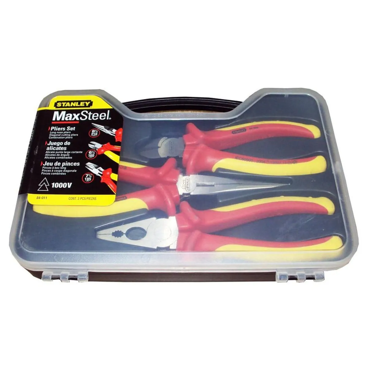 STANLEY - Alicates dieléctricos 1000V 3 piezas, MaxSteel STANLEY