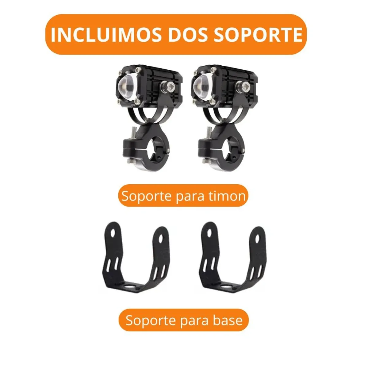 GENERICO - Luces exploradoras x4 iluminaciones de 4000 LM