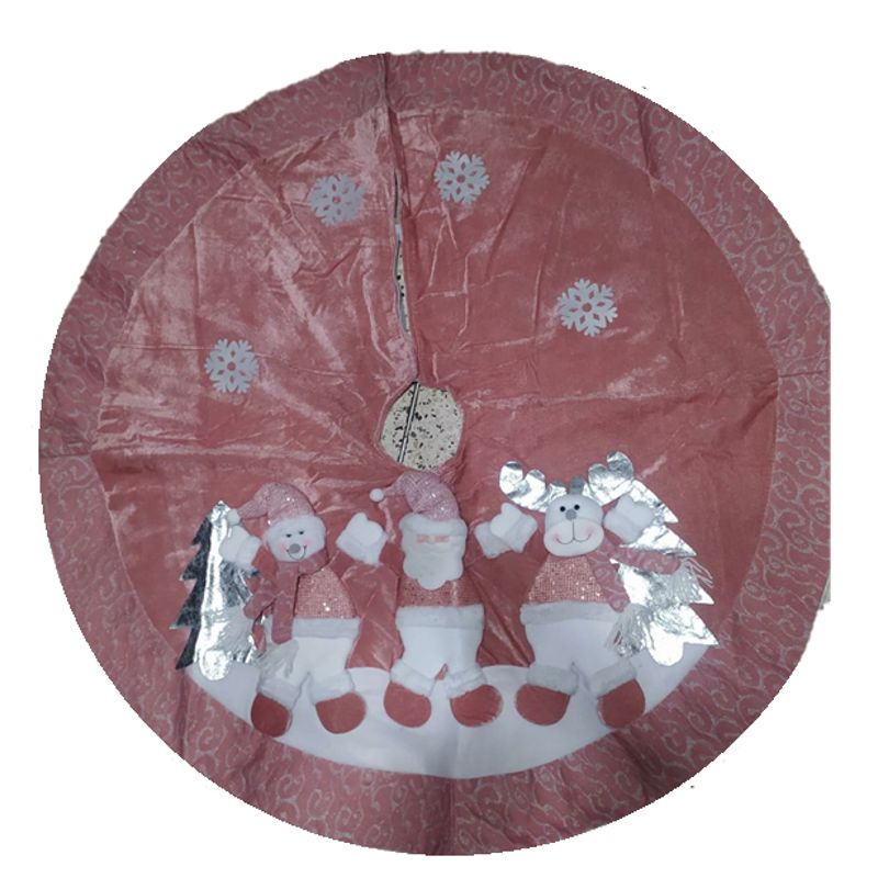 GENERICO - Piso para árbol de navidad rosado