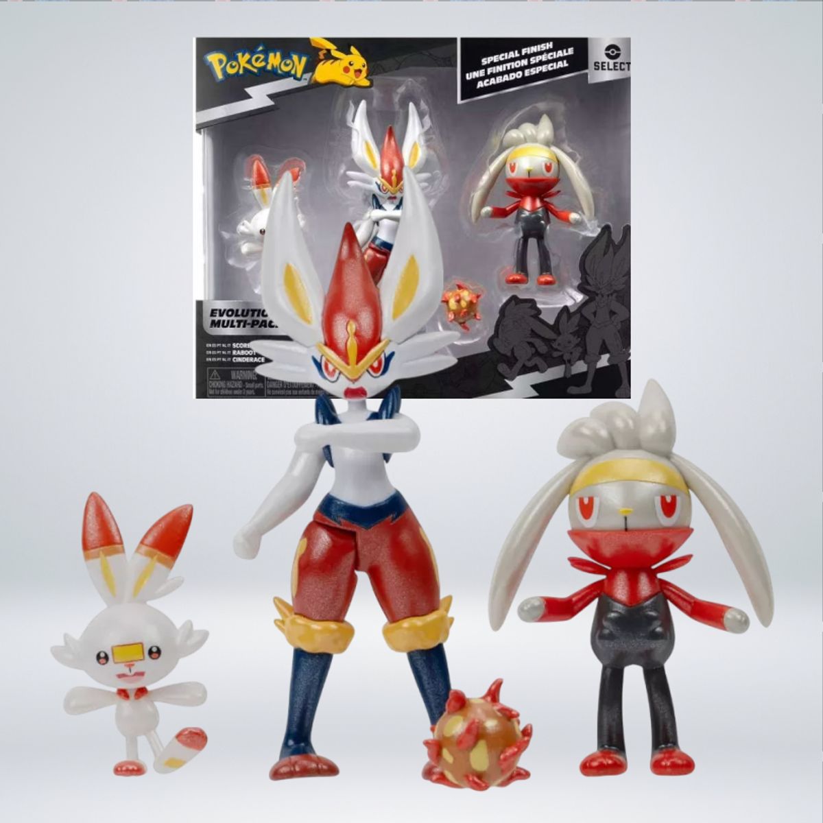 POKEMON - FIGURA POKEMON SELECT MULTIPACK EVOLUTION - SCORBUNNY