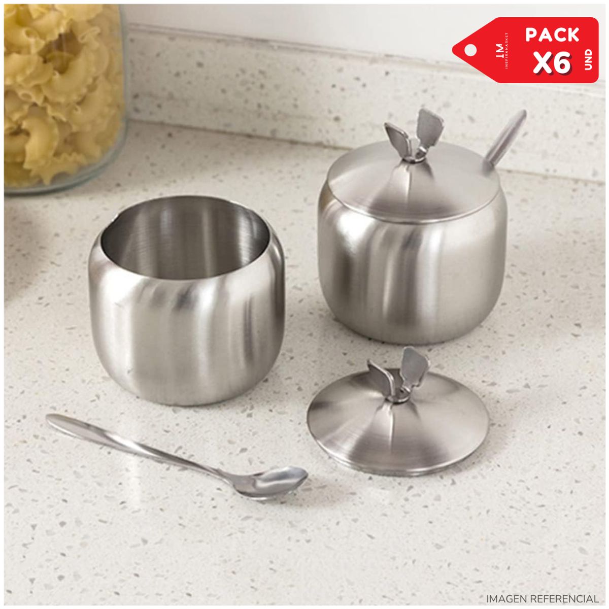 INSPIRA MARKET - Organizador de Especies Condimentos PACK X6