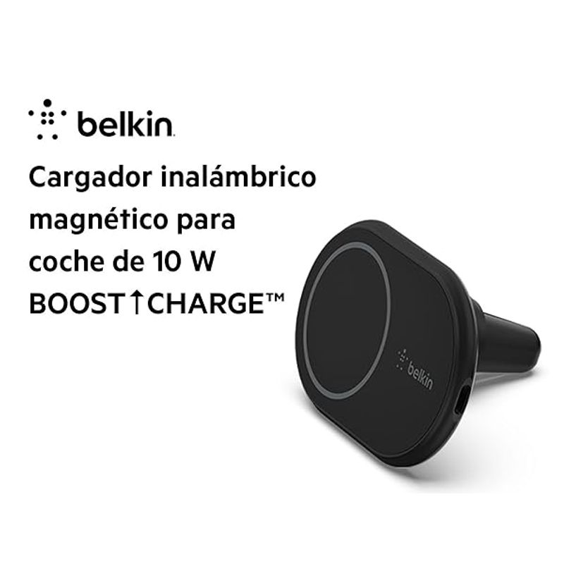 BELKIN - CARGADOR INALAMBRICO 10W  MAGSAFE PARA AUTO BELKIN