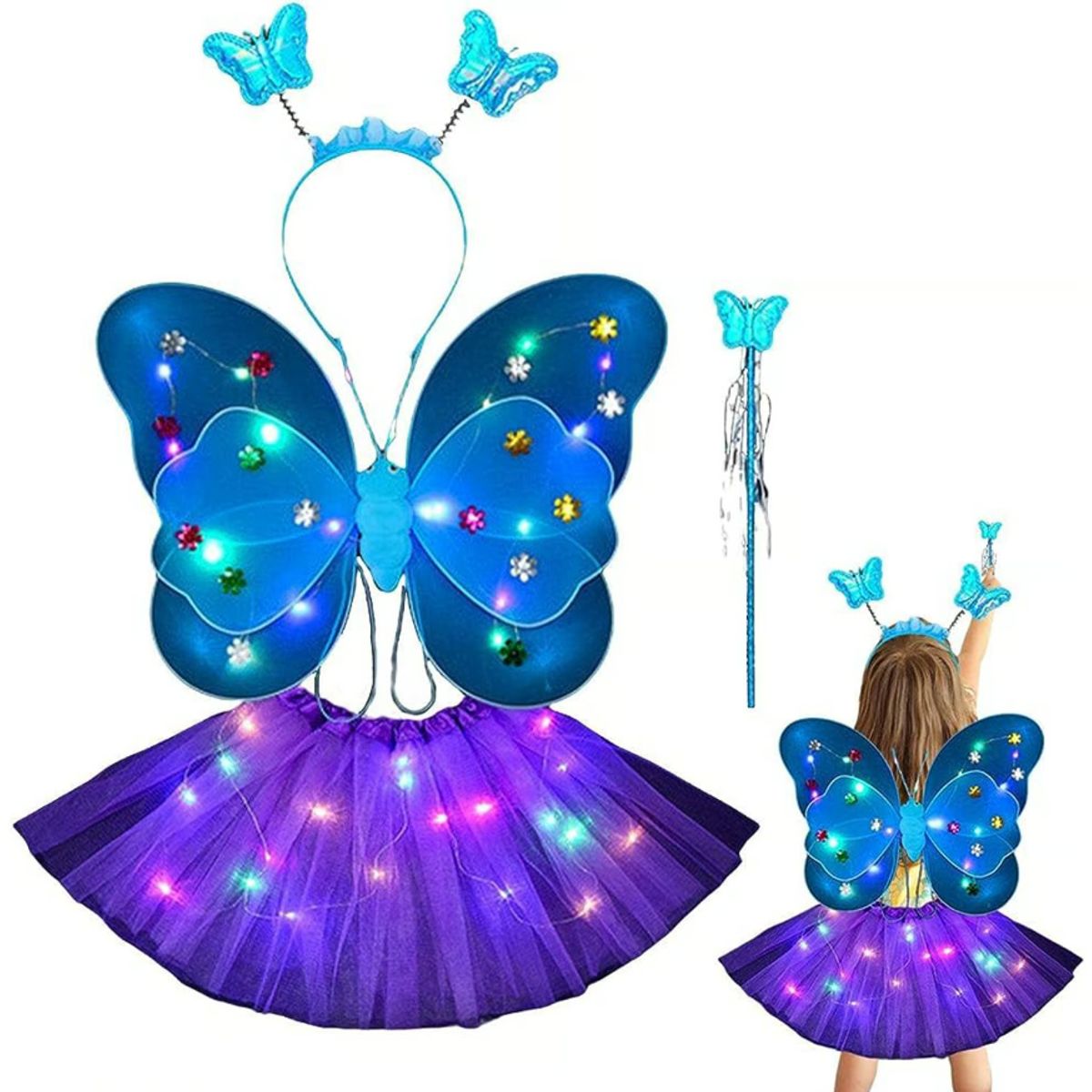 GENERICO - Alitas mariposa luminosa vinchavarita