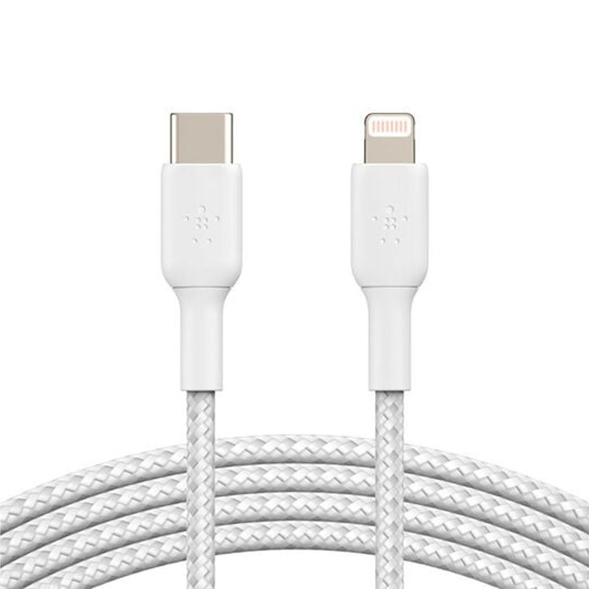 BELKIN - CABLE TYPE-C TO LIGHTNING BELKIN DE 1 METRO ENMALLADO BLANCO