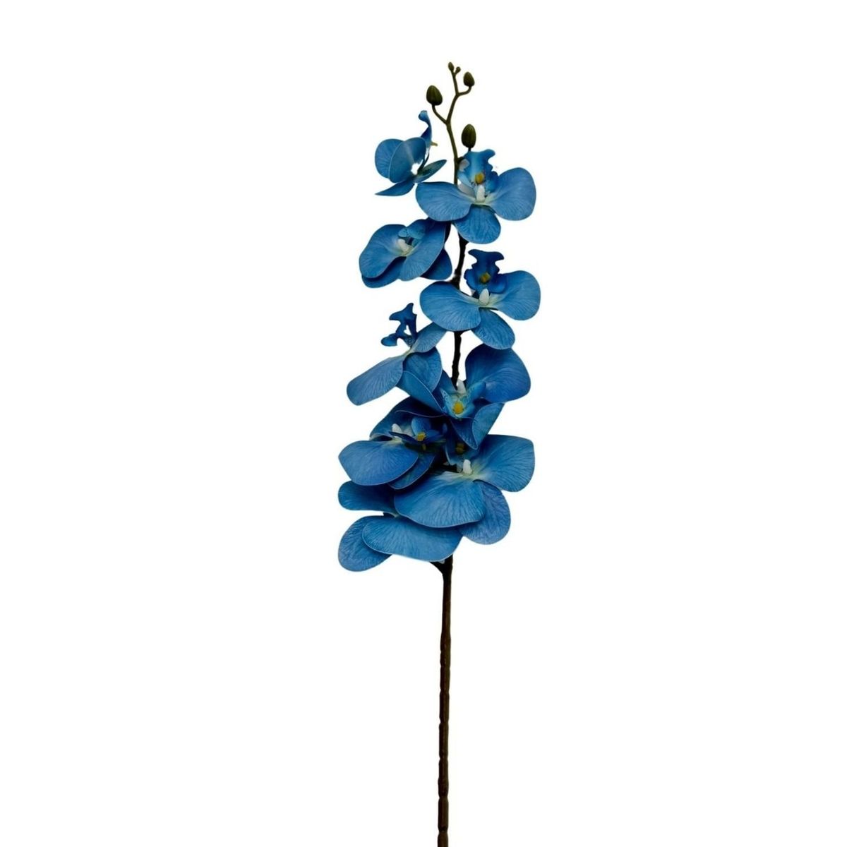 FLORIPA - Orquidea Artificial con 9 Pétalos Silicona BG310035-3AZ FLORIPASTORE
