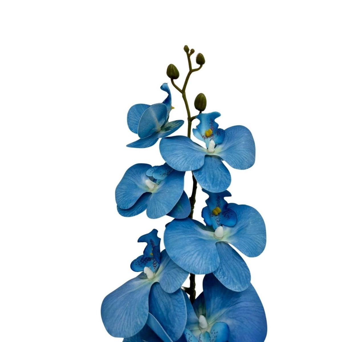 FLORIPA - Orquidea Artificial con 9 Pétalos Silicona BG310035-3AZ FLORIPASTORE