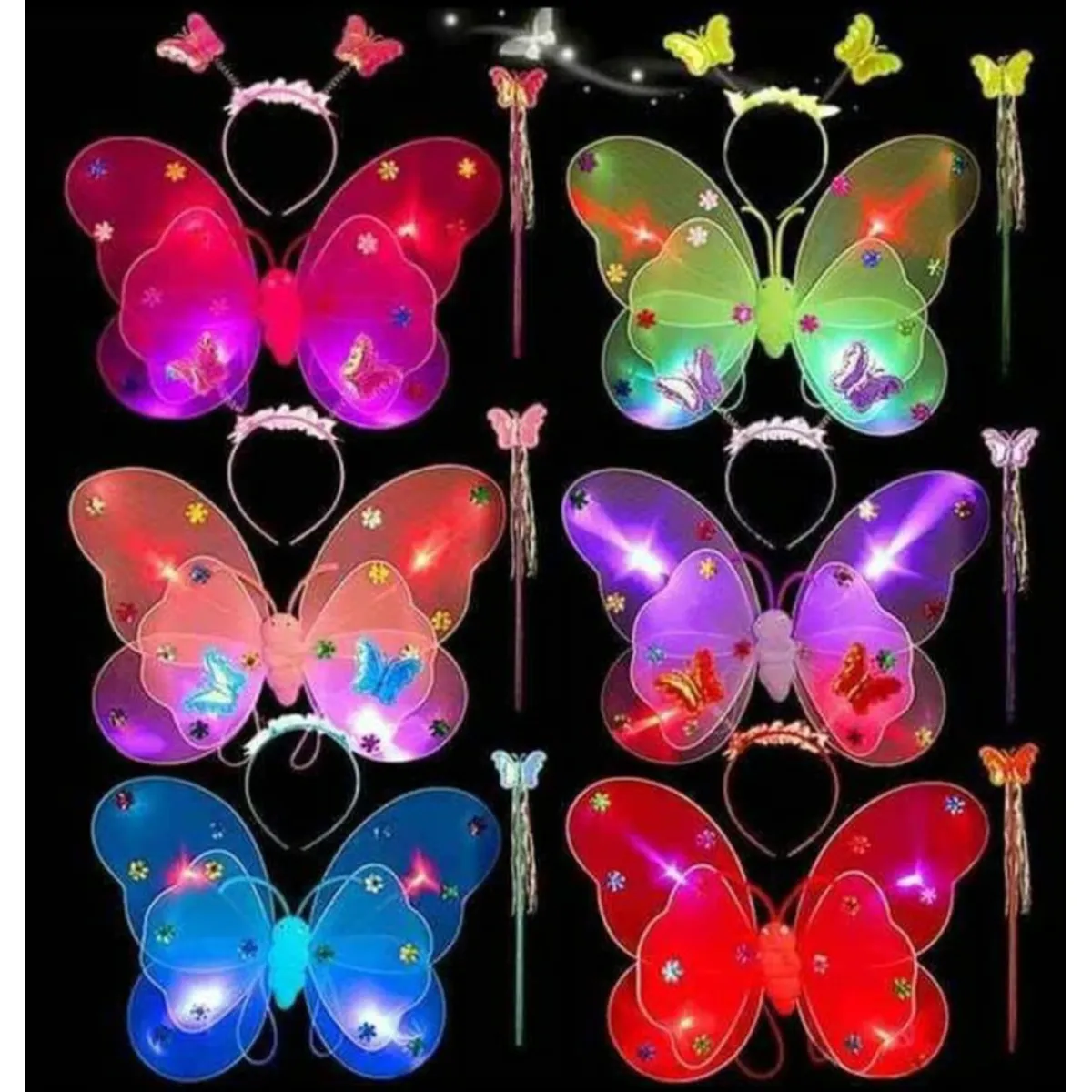 GENERICO - Alitas mariposa luminosa vinchavarita