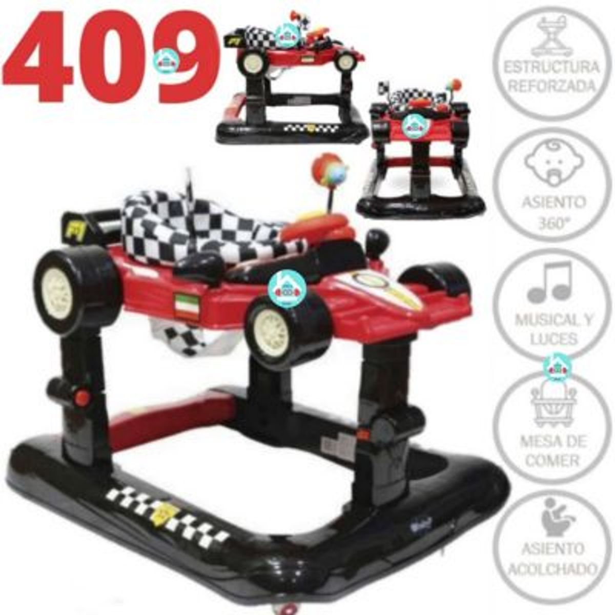 EBABY - Andador para bebe 409 ROJO