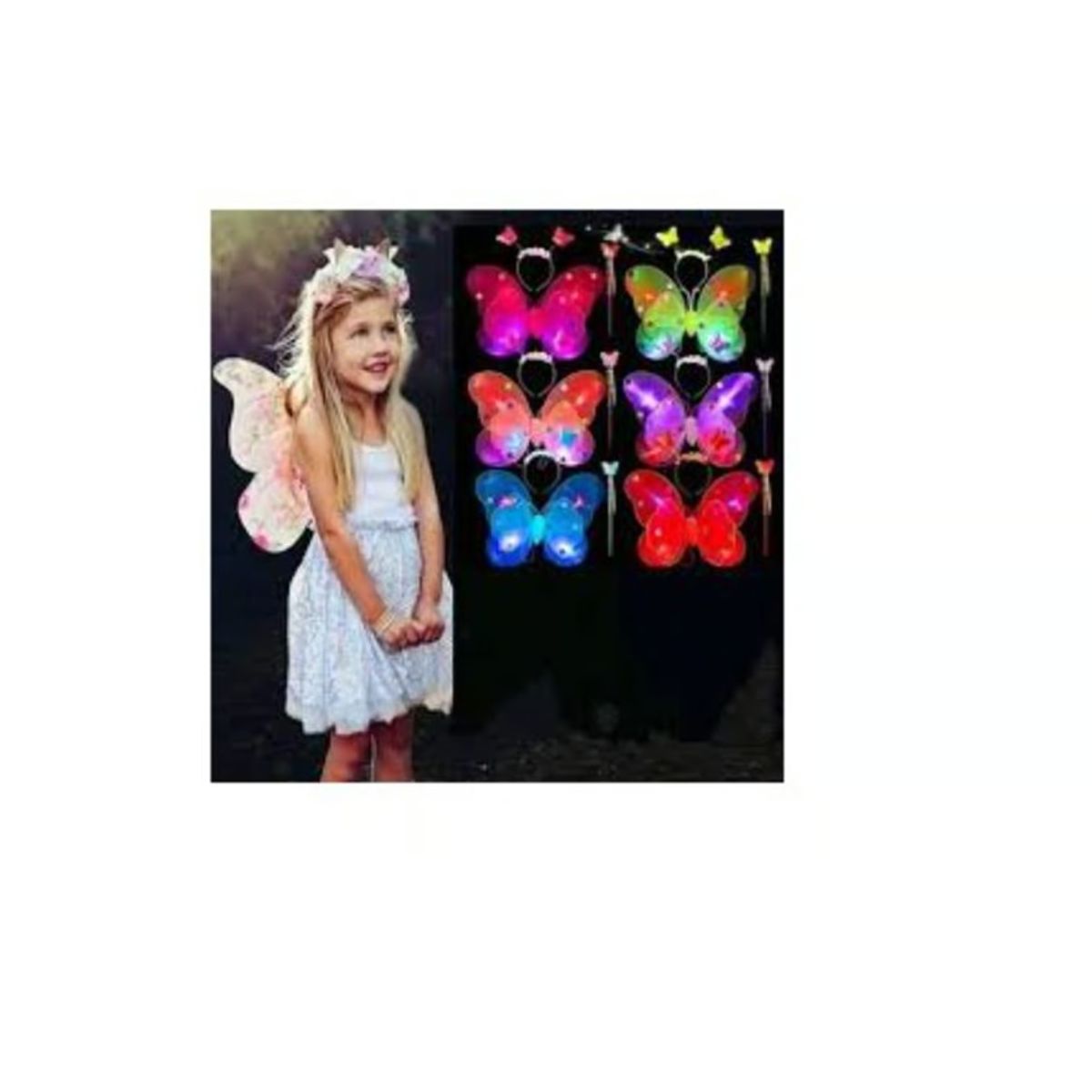 GENERICO - Alitas mariposa luminosa vinchavarita