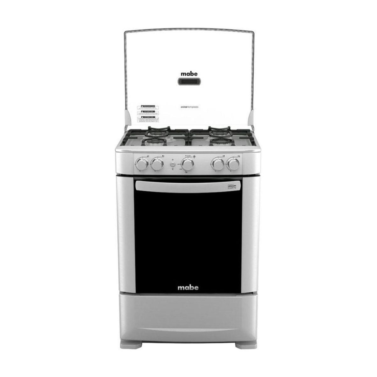 MABE - Cocina 4 hornillas CMP6035FX0 acero MABE