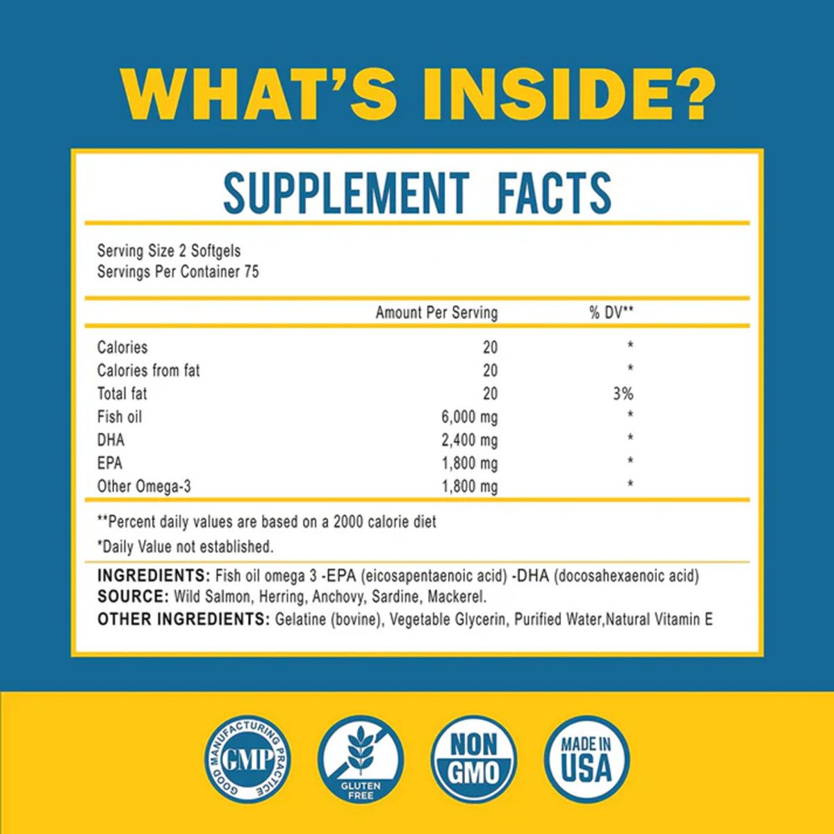 GENERICO - Mom Nutrix Omega 3 Fish Oil 6000 mg 150 capsulas