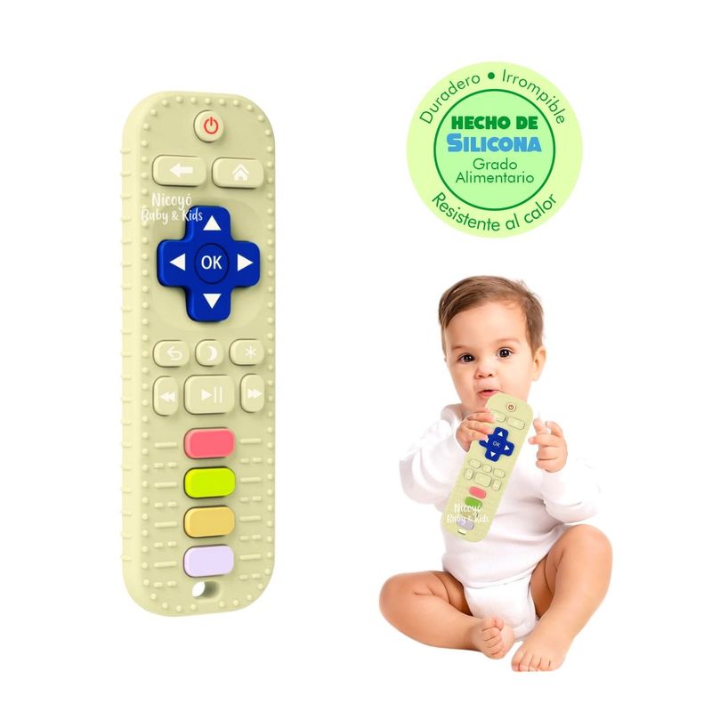 IMPORTADO MC - Mordedor con Forma de Control Remoto para Bebés Crema