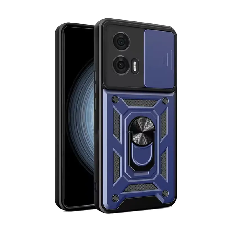 GENERICO - Case Funda Antishock MOTO EDGE 50 FUSION - Protector Cámara Azul