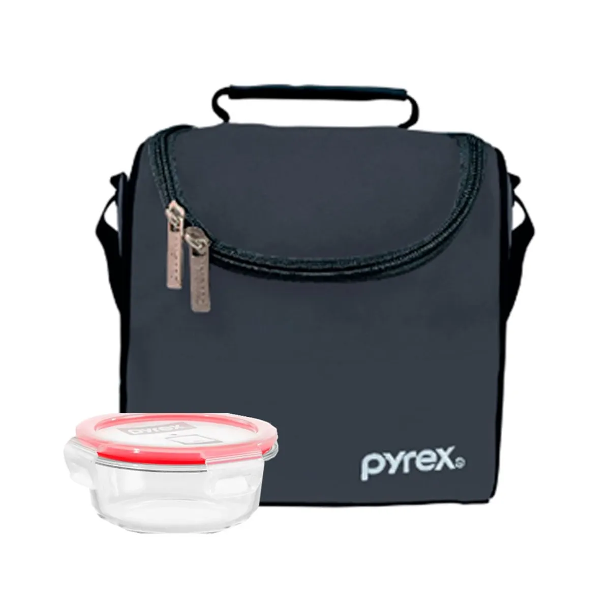 PYREX - Lonchera Pyrex Termica Negro+Taper 400ml-300407