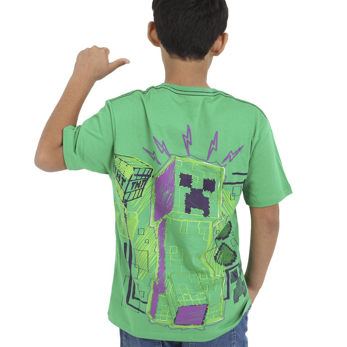 MINECRAFT - POLO MODA MC MINECRAFT VERDE