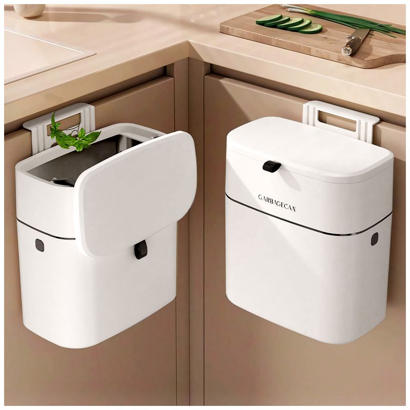 KELLER - Tacho de Basura Colgante con Tapa Elegante T96