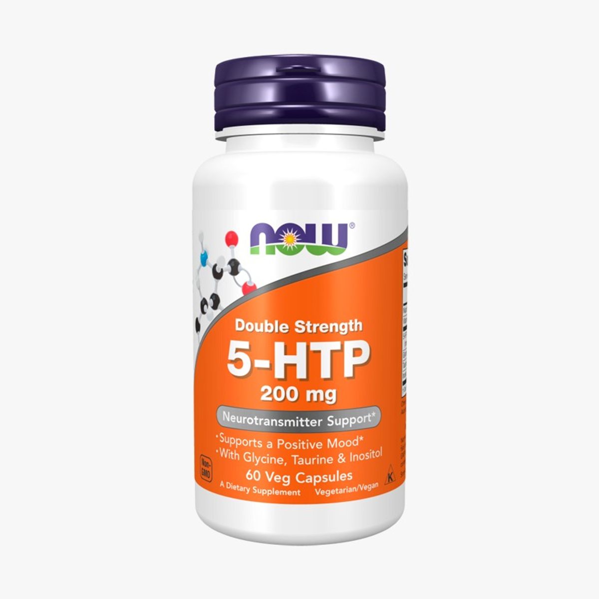NOW - 5 HTP Double Strength - 200 mg 60 Veg caps