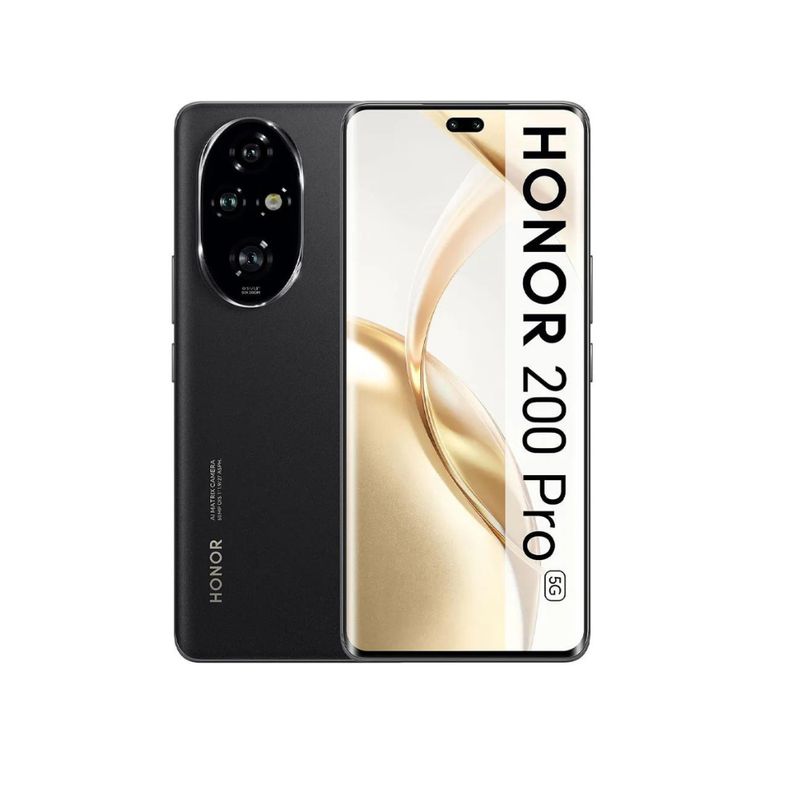 HONOR - HONOR 200 PRO 512GB 12GB RAM 50MP + 50MP + 12MP  6.78" NEGRO