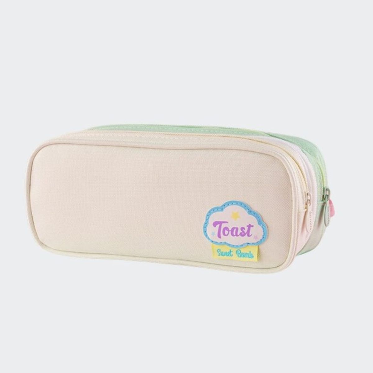 GENERICO - Cartuchera multicapa de gran capacidad - Crema verde