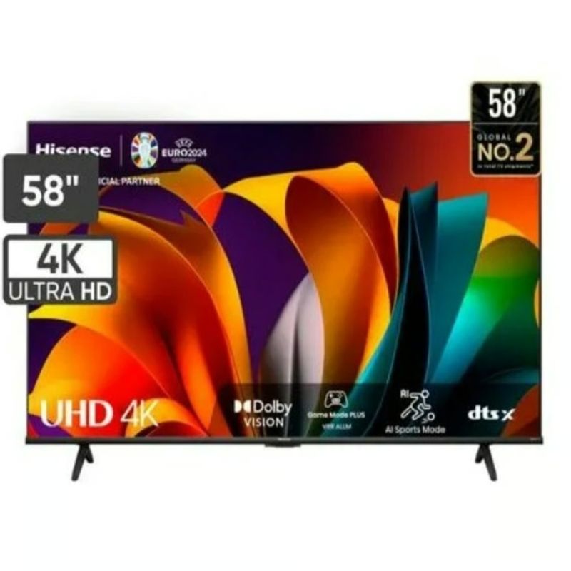 HISENSE - Televisor Hisense Led 58 Smart UHD 4K VIDAA 58A6N 2024